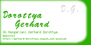 dorottya gerhard business card